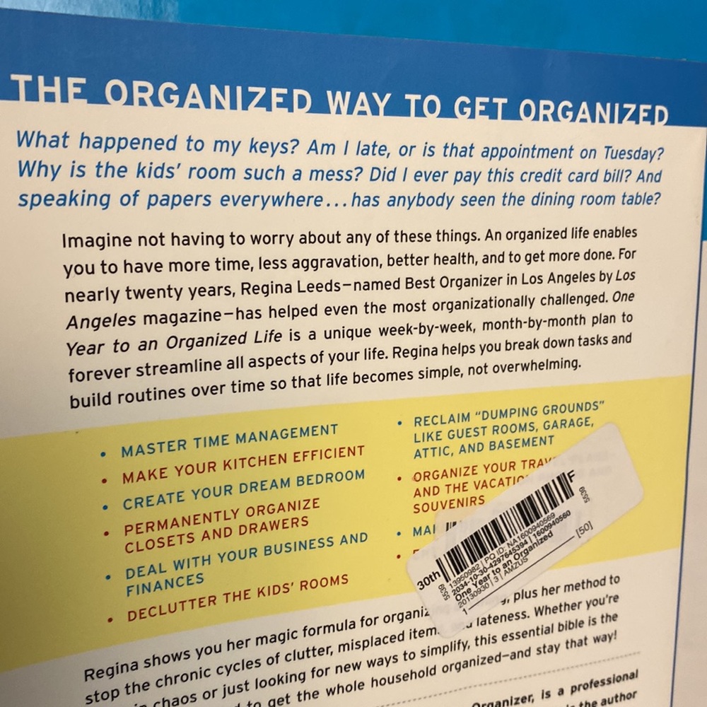 One year to an organized life book - Picture 2 of 2